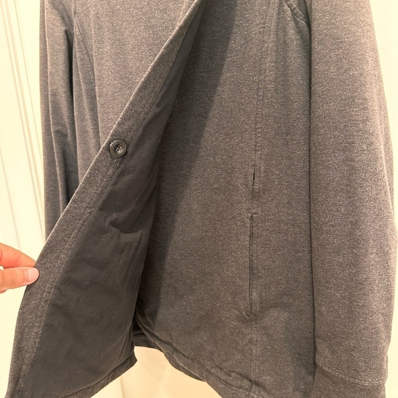 Lululemon Coast Wrap II Sweater Jacket Balletcore Athleisure Heathered Gray 6 - Picture 9 of 13